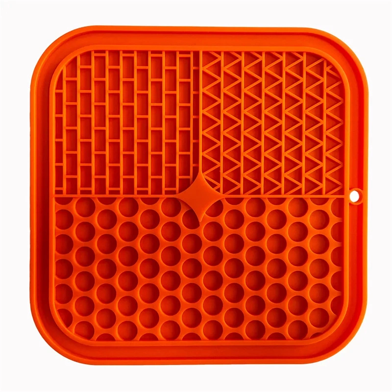 Dog Cat Food Lick Mat Slow Feeeding Pad with Suction Cups