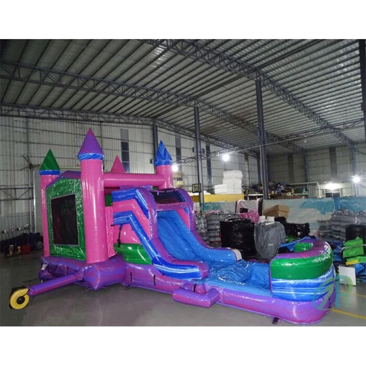 Pink Combo Castle High Quality Safety Outdoor Inflatable Bouncer Slide