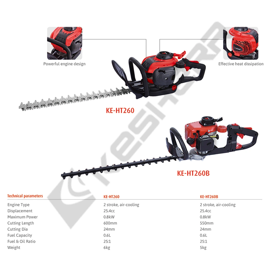 Hand-Held Petrol Hedge Trimmer 25.4cc