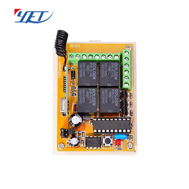 Yet404PC 12/24V 433MHz Funk-HF-Sender und -Empfänger für Gate Tür