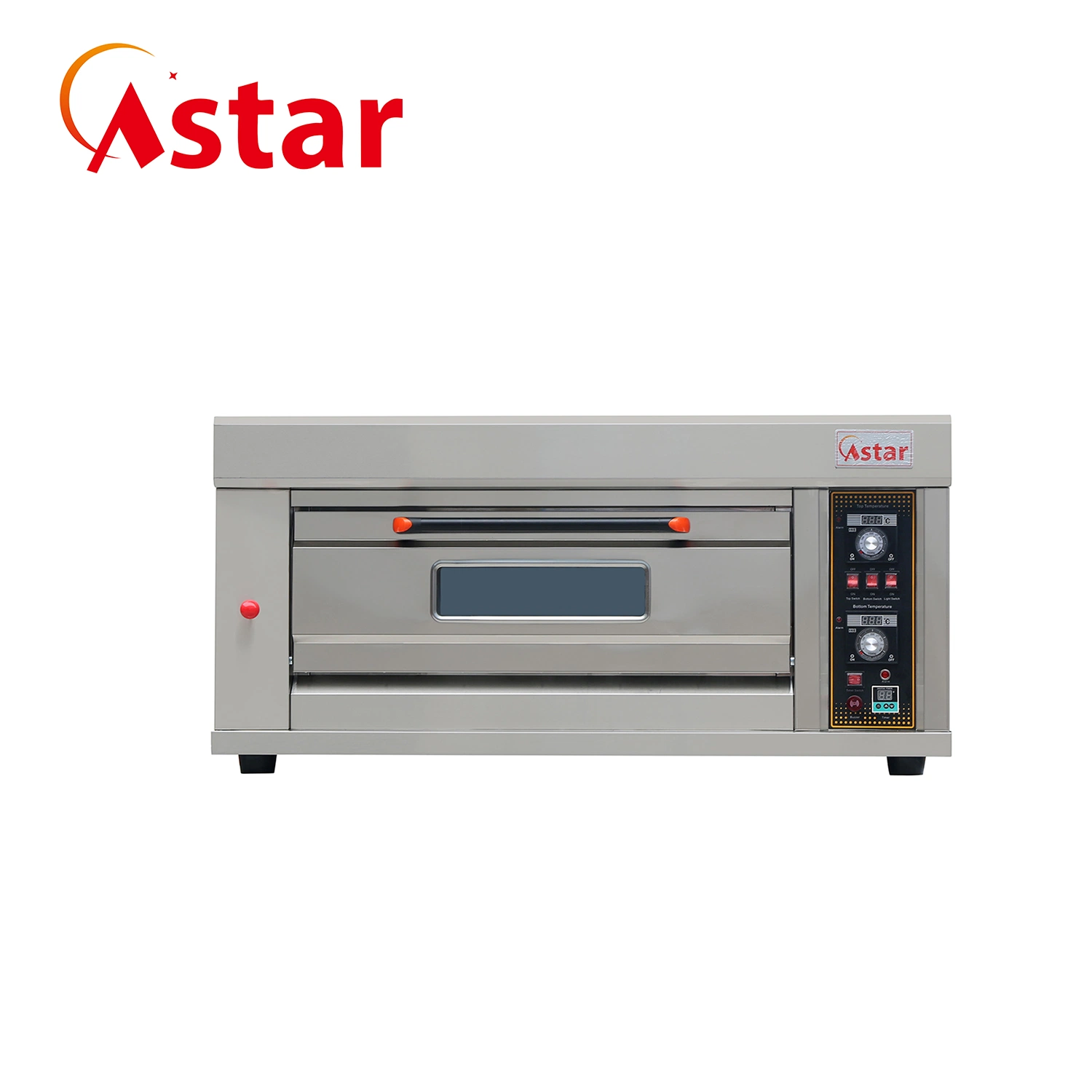 Commercial Factory Bread Baking Machine 2 Deck 4 Trays Kitchen Catering Bakery Equipment Commercial Electric Gas Biscuit Bread Pizza Deck Baking Oven