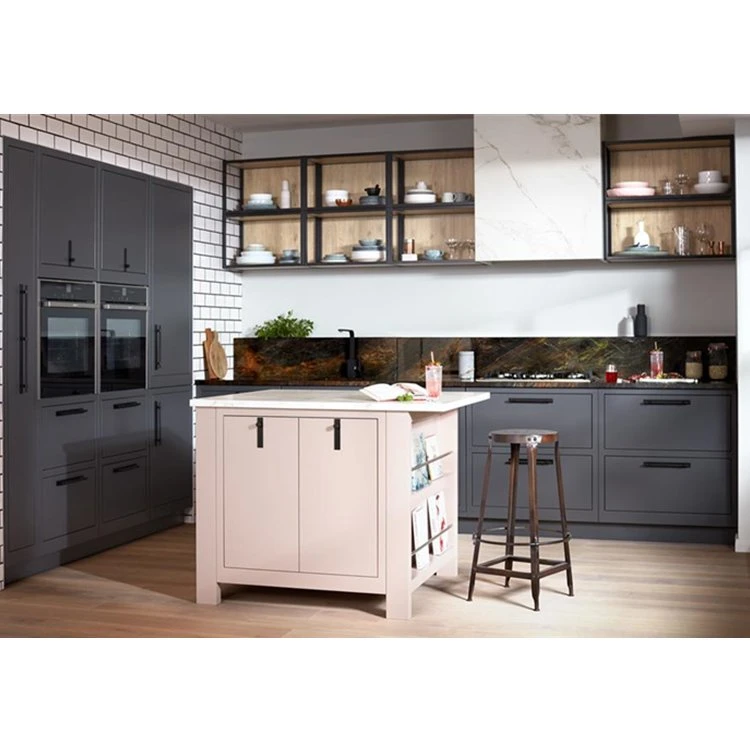 White Color PVC Kitchen Cabinets Furniture