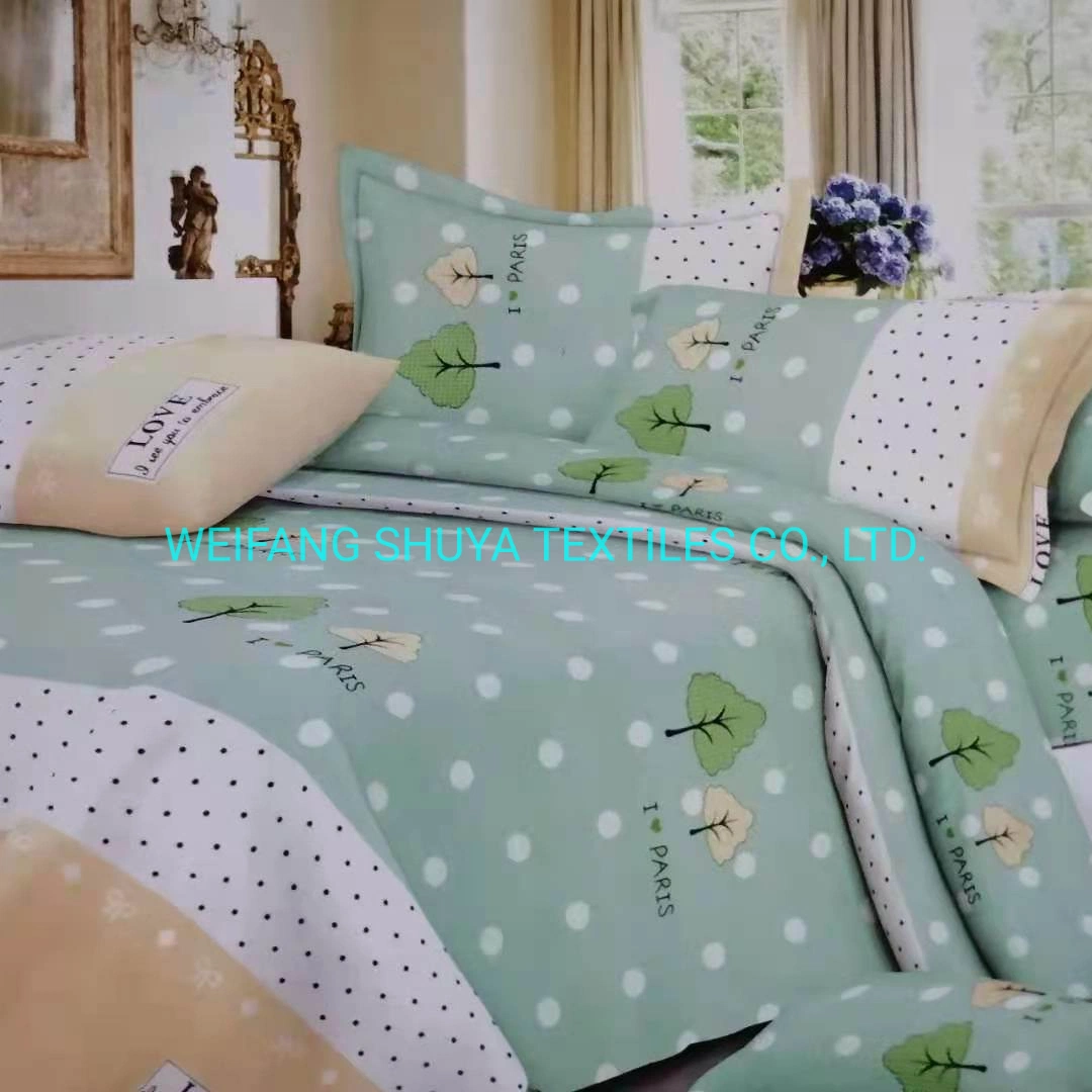 4PCS Double Bed Sheet Set Home Textile Bedding Article