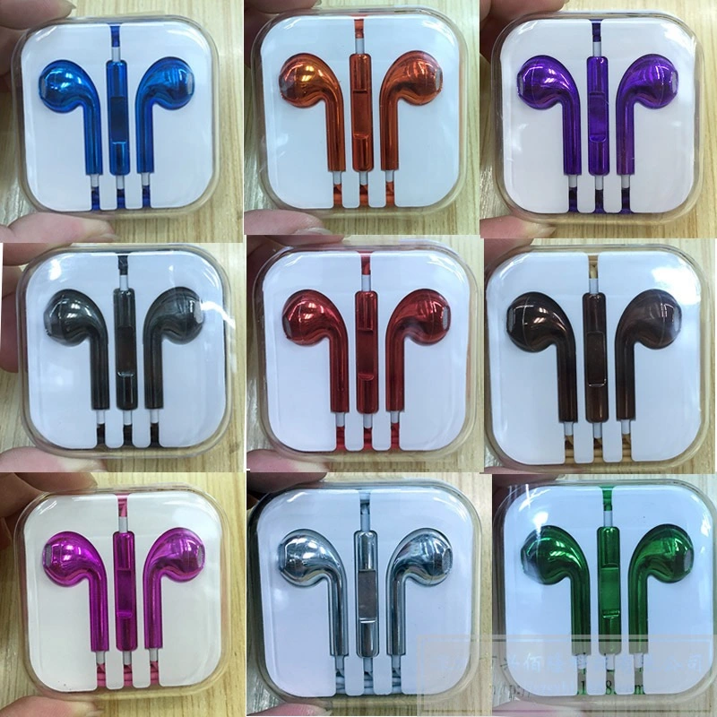 Colorful 3.5mm in Ear MP3 Wired Plastic Earbuds for Promotional Gifts Computer and Mobile Phone Earphone