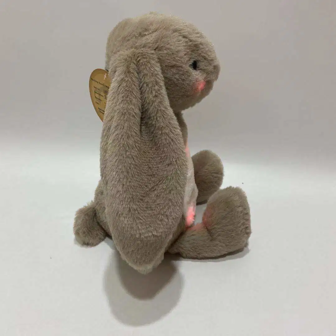 New Fashion Singing Lighting Rabbit Stuffed Toy for Easter Baby