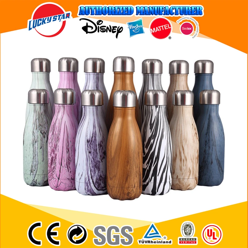 Flasque thermique de sport en acier inoxydable à double paroi avec logo personnalisé en gros, sans BPA, 500 ml, 750 ml, 1 L.