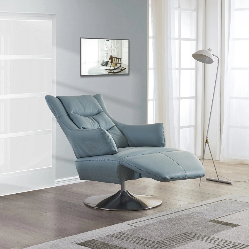 Light Blue New Moderrn Furniture Office Hotel Living Room Apartment Manually Recliner Sofa