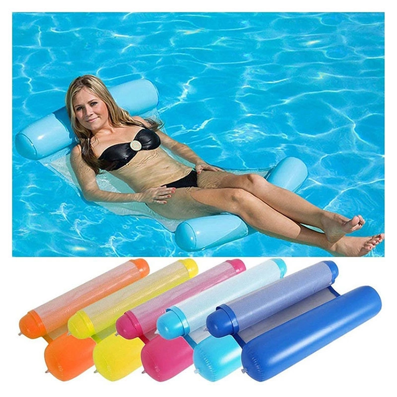 New Inflatable Pool Float Bed PVC Water Floating Hammock Lounge Bed
