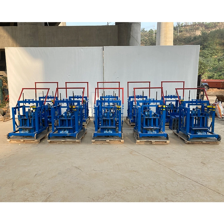 Semi-Auto Hydraulic Construction Brick Machinery Concrete Hollow Block Making Machine