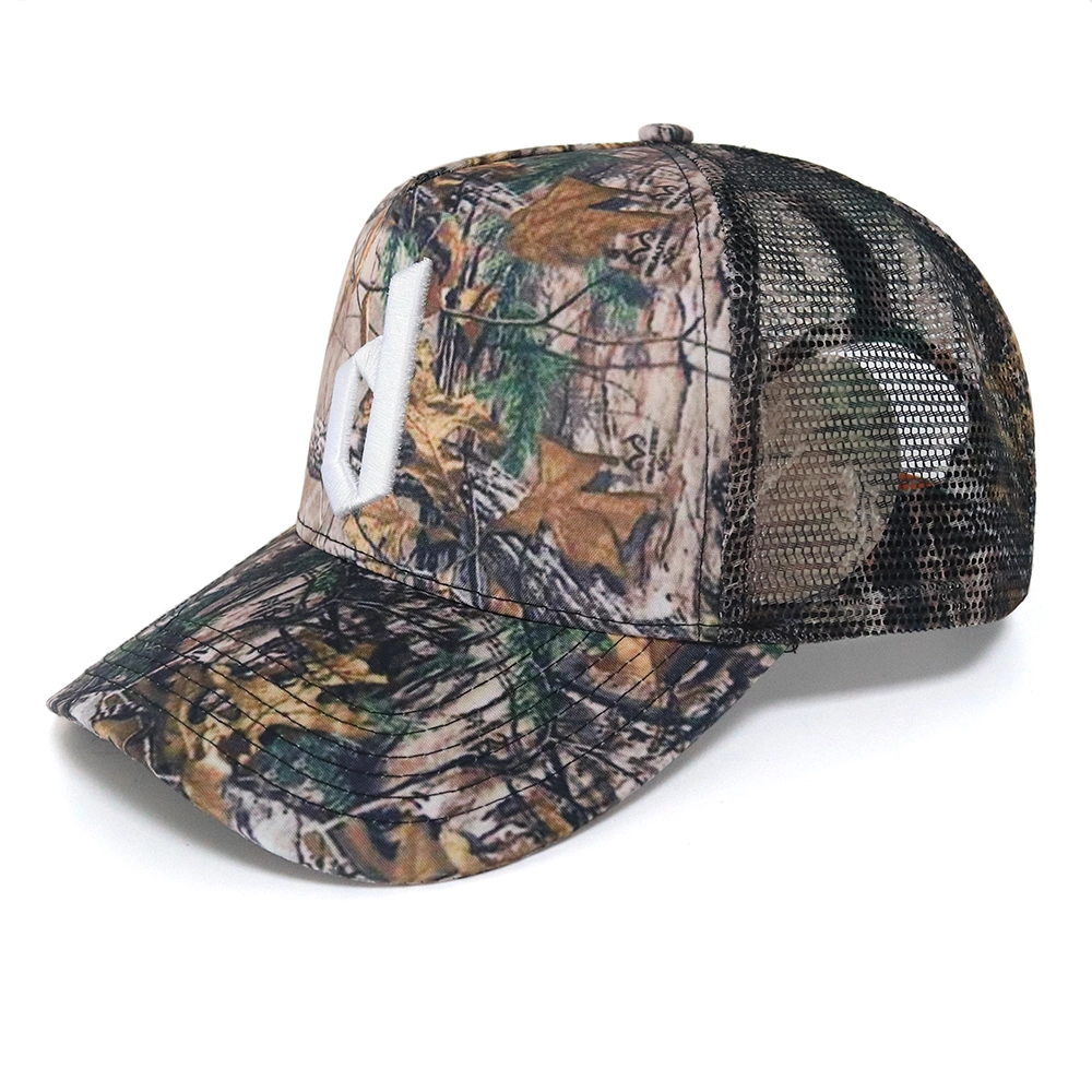 Digital Printing Pattern Custom Canvas Fabric Mesh Trucker Hat