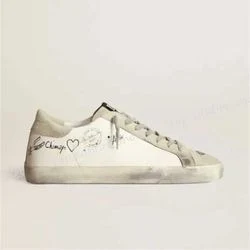 Goldens Sneakers MID Star Limited Edition Uma in Leather and Star Skin Gooses Dirty Shoes