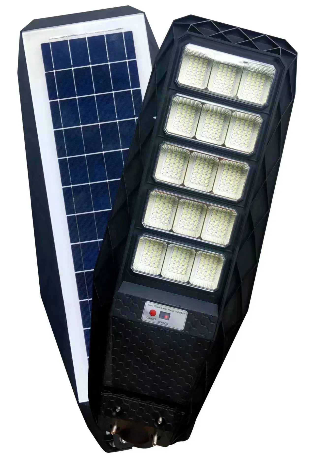 IP67 500W exterior impermeable Ahorro de energía ODM todo en uno Luz solar integrada de la calle