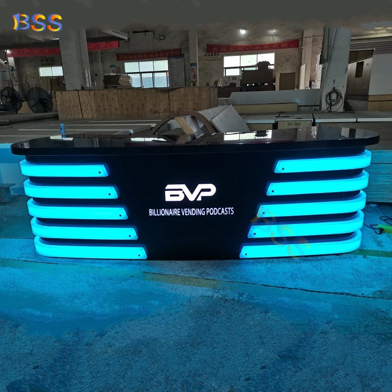 Public Reception TV Studio News Desk Broadcast Public Reception Desk