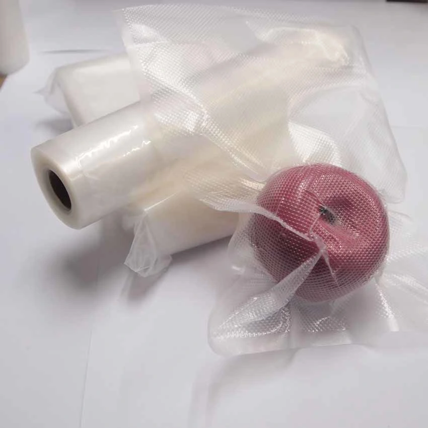 Embossed Plastic Frozen Food Vacuum Packaging Bags for Seafood Fruits Rice