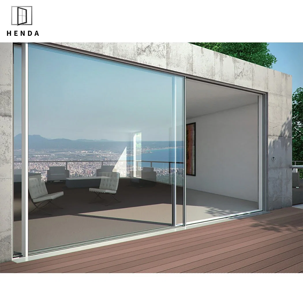 Latest Modern House Exterior Windows and Doors Security Patio Door Aluminium Glass Heavy Duty Outdoor Hidden Sliding Door