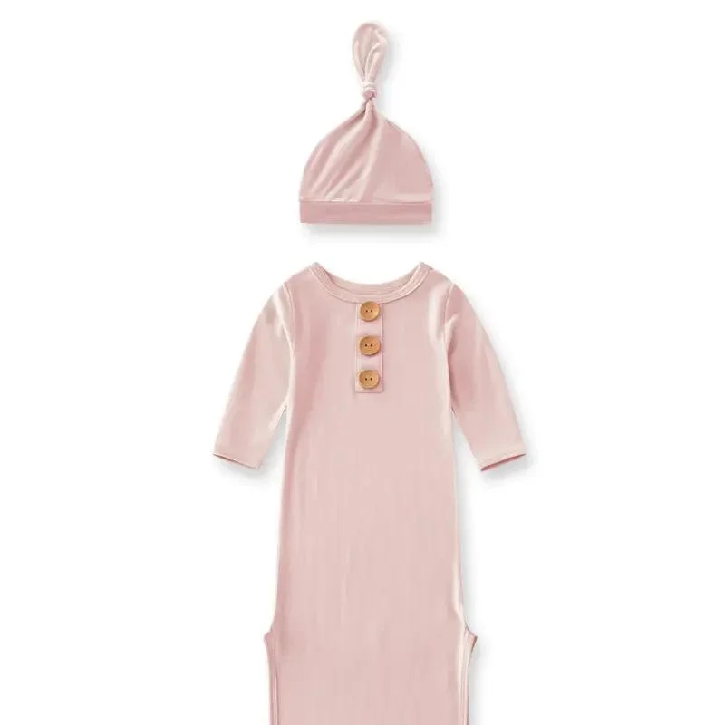 Wholesale/Supplier Newborn Sleeping Bag Bamboo Pajamas Knotted Infants Toddlers Baby Romper Headband Set Sleeping Bag