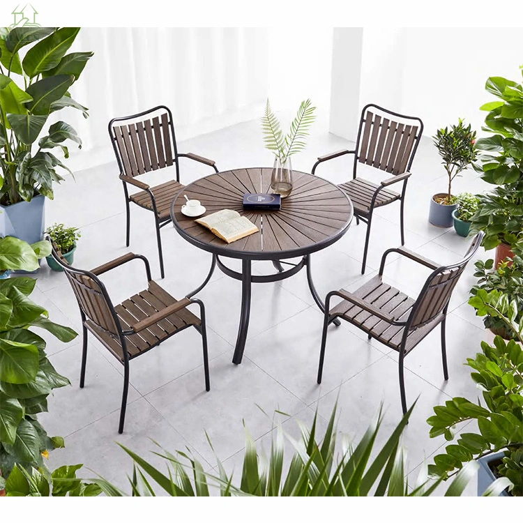 Teakholz Esstisch Set Garten Terrasse Aluminium Möbel Für Esszimmer