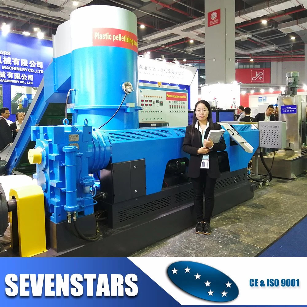 Double Stage PP/PE Film Plastic Bags Pelletizing Granulator Machine