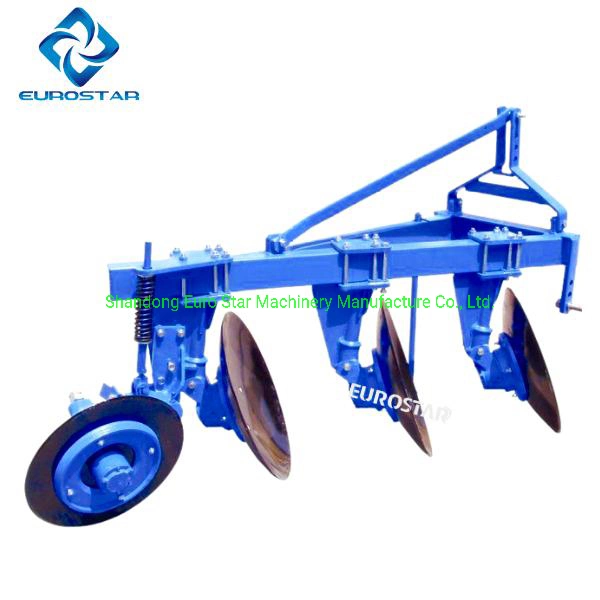 1lyt-430 Width 1.2m Hanging Disc Plough for 80-100HP Tractor Heavy Duty Paddy Filed Farm Hydraulic Flip Plow Drive One Way Round Tube Agricultural Machinery