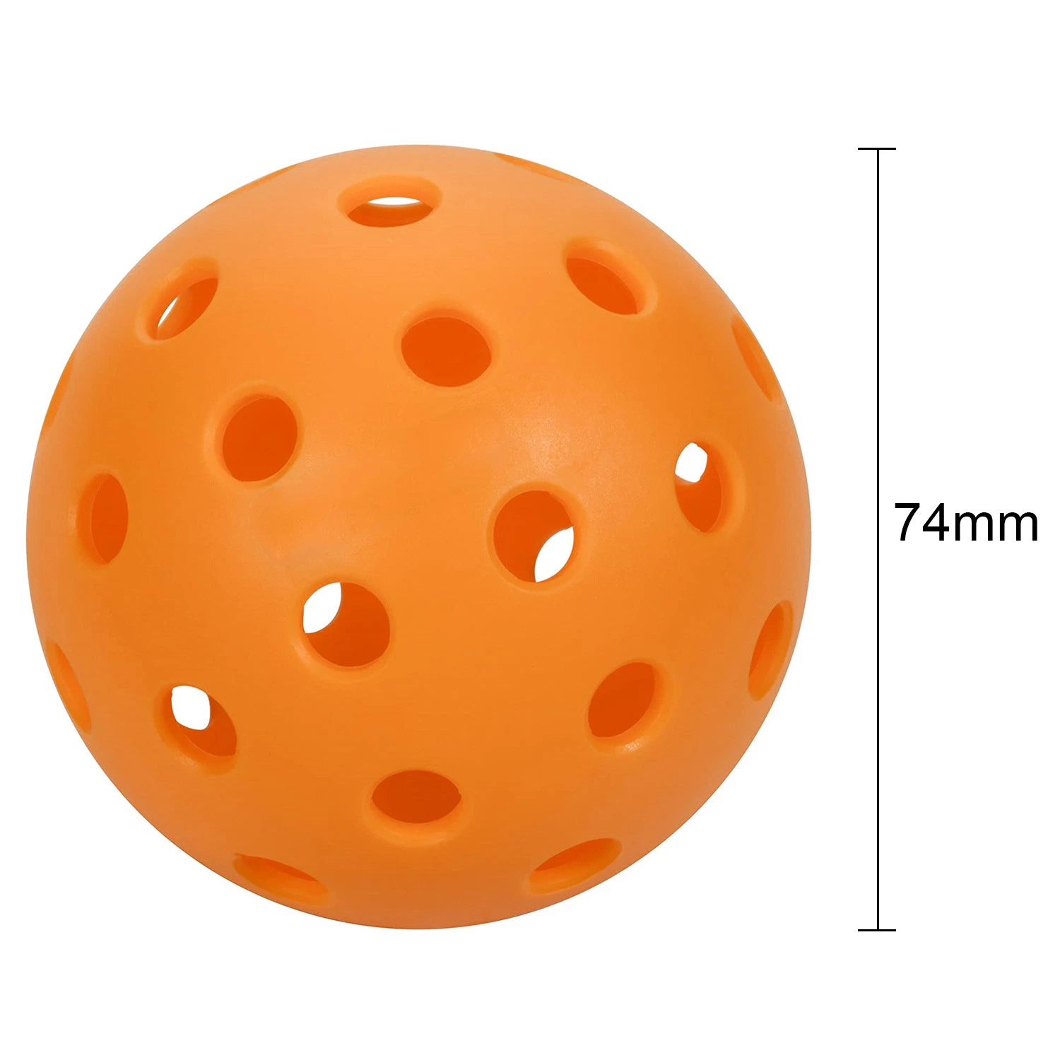 Balles de floorball Pickleball 40 trous en plastique pour l'extérieur et l'intérieur, pratique Wyz15328.