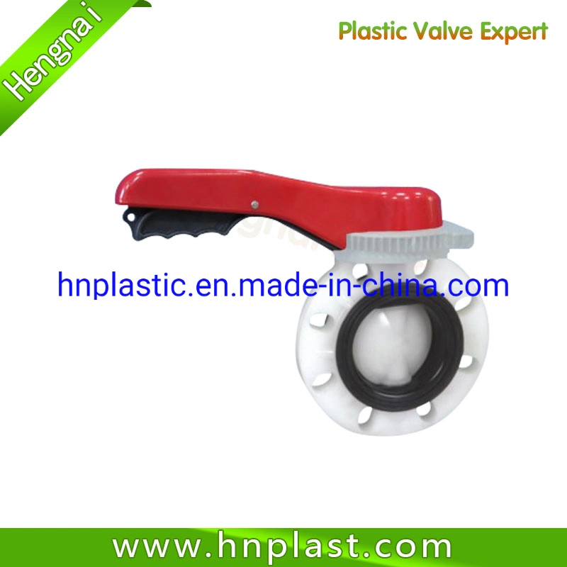 Manual PVDF Butterfly Valve, Chemical Butterfly Valve, PVDF Wafer Butterfly Valve