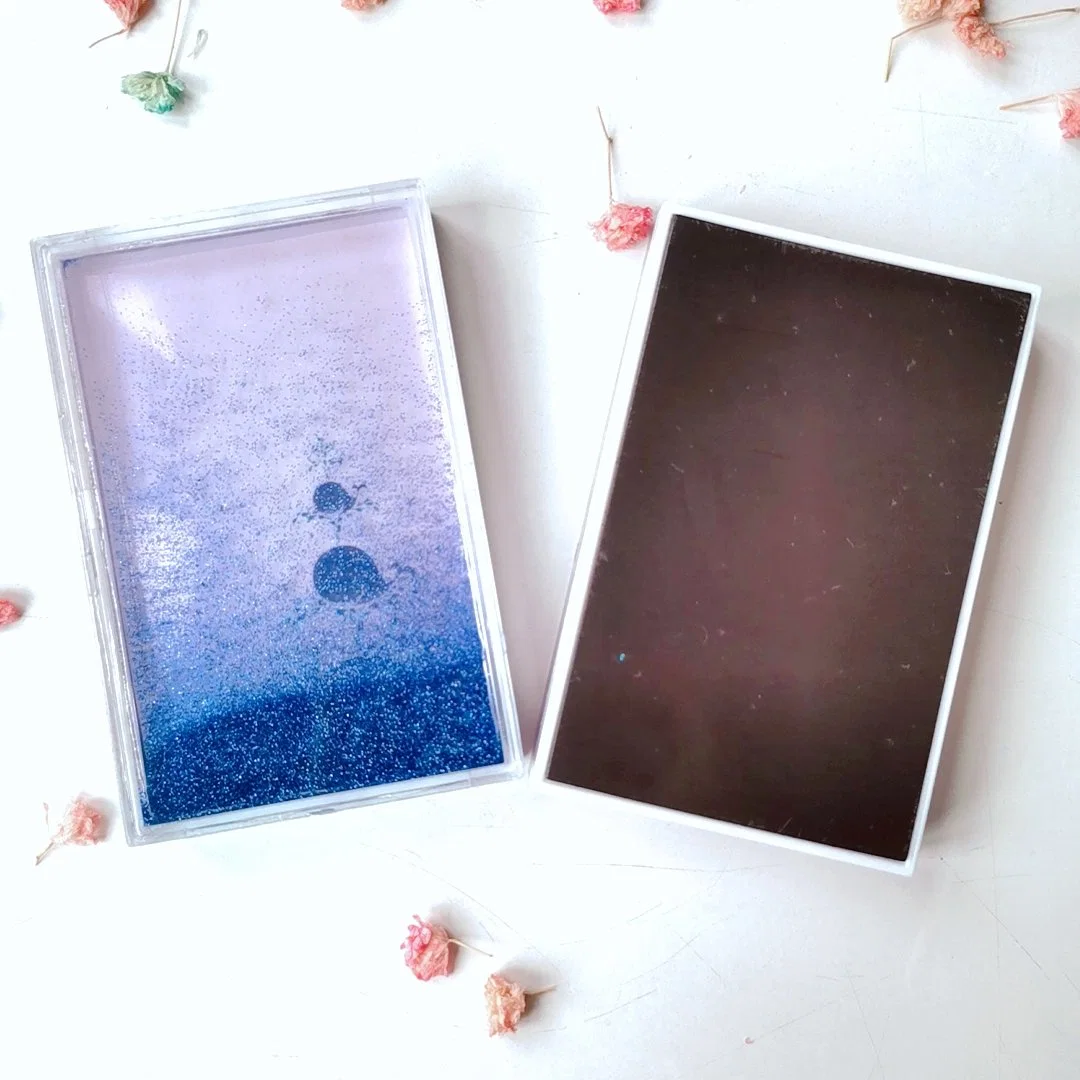 Photo Frame Refrigerator Fridge Magnets with Glitter and Water