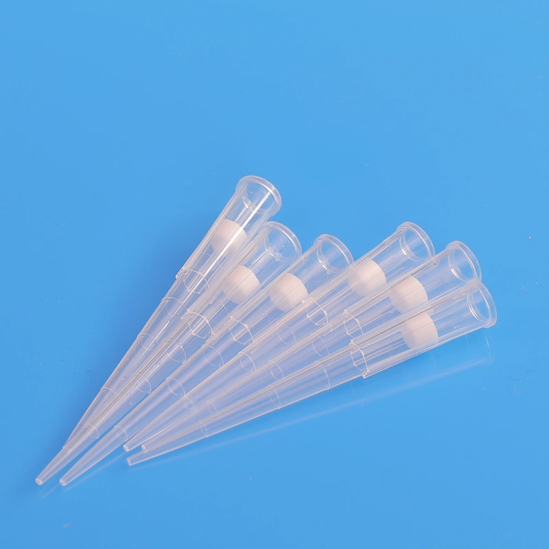 Disposable Filtered 200UL 1000UL Sterile Universal Type Blue Yellow Pipet Pipette Tips with Filter