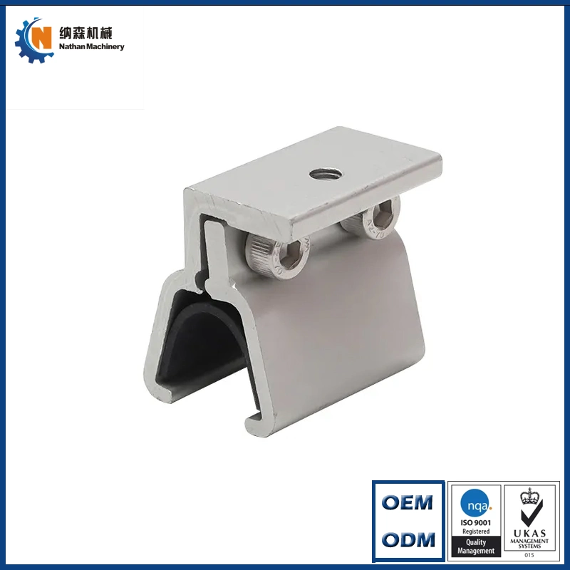 Custom Service Wholesale/Supplier Aluminum Solar Clamps Solar Panel Flat Roof Mounting End Clamp