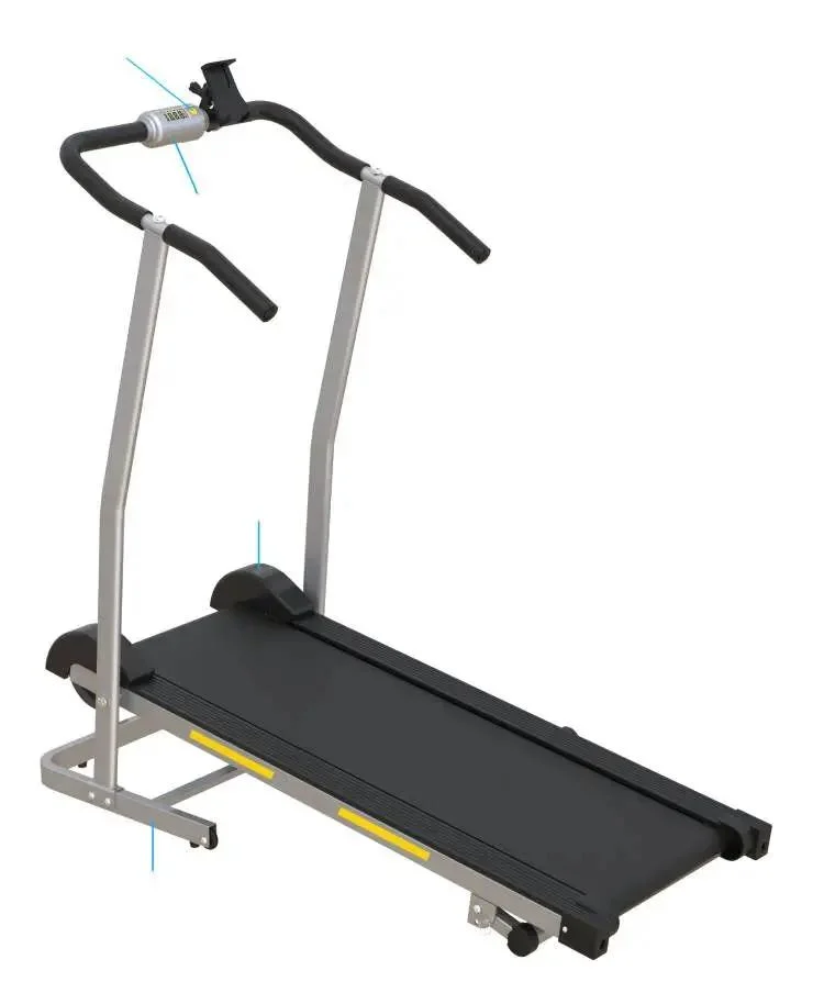 Non-Motorized Manual Backwards Treadmill for Backwards Walking