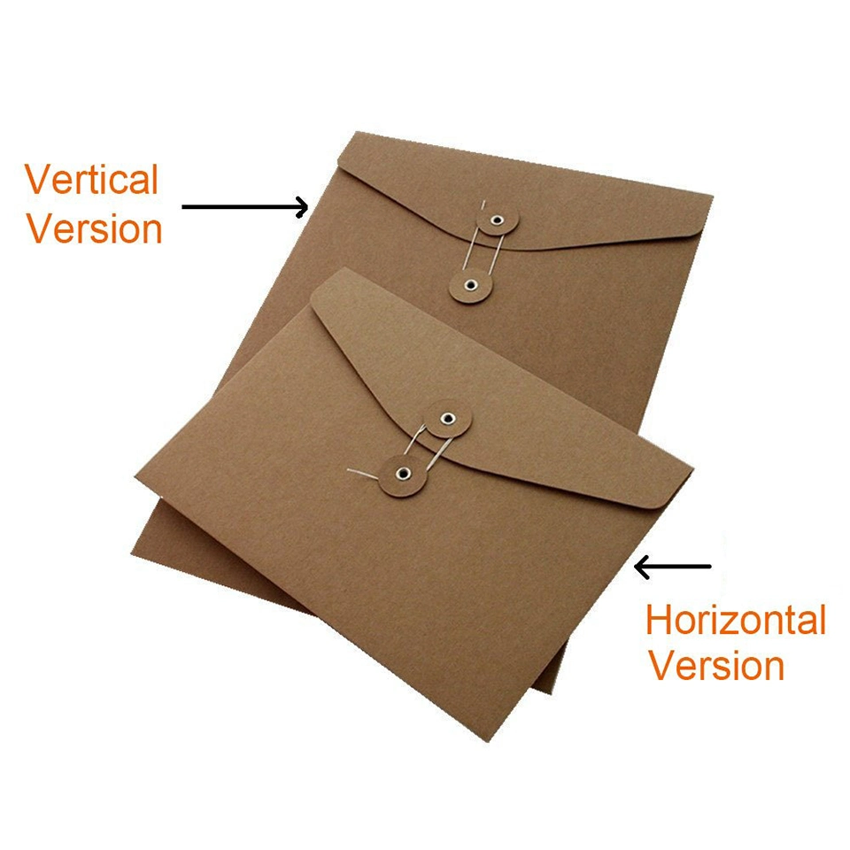 Wholesale/Supplier Craft Stuff Kraft Envelope Bills Receipt File Folder Project Pockets Document Organizer A4