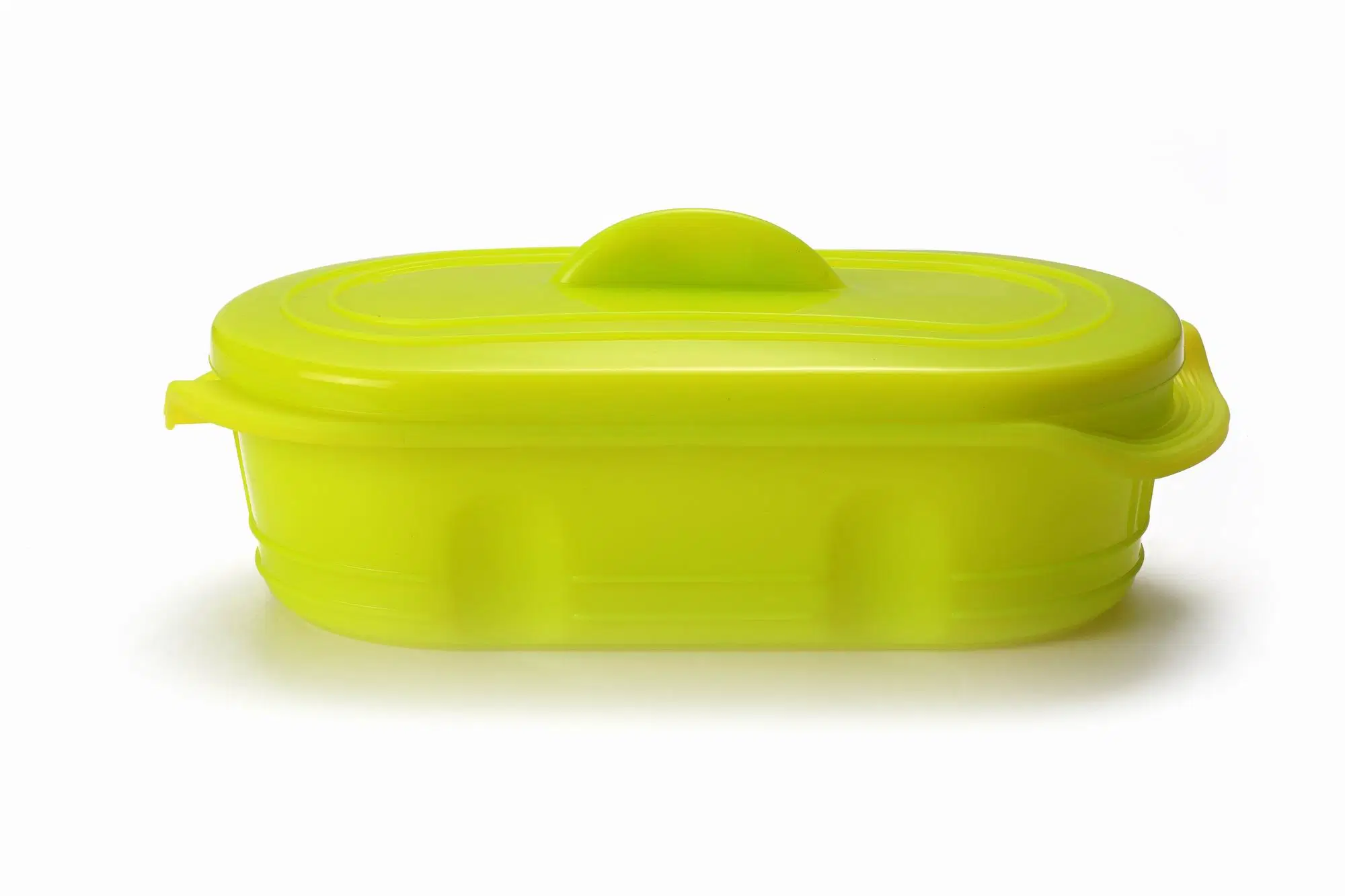 New Food Safe Silicone Collapsible Microwave Steamer with Lid