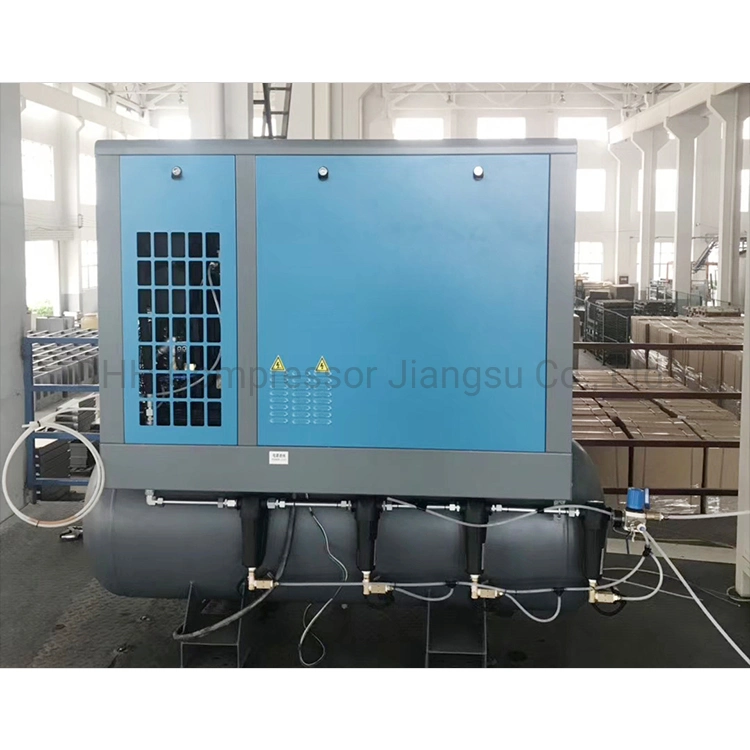 Intelligent 8 Bar 10bar Ail Cooling Energy Saving Silent High Energy Efficient Screw Air Compressor