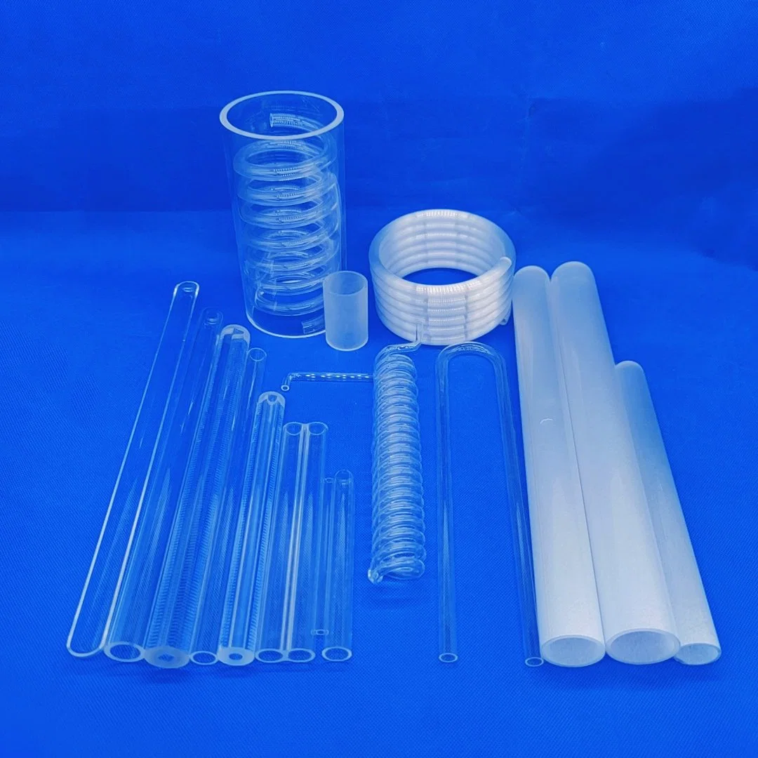 Glass Shaped Heterotype Heating Fused Quartz Tube Hot Sale