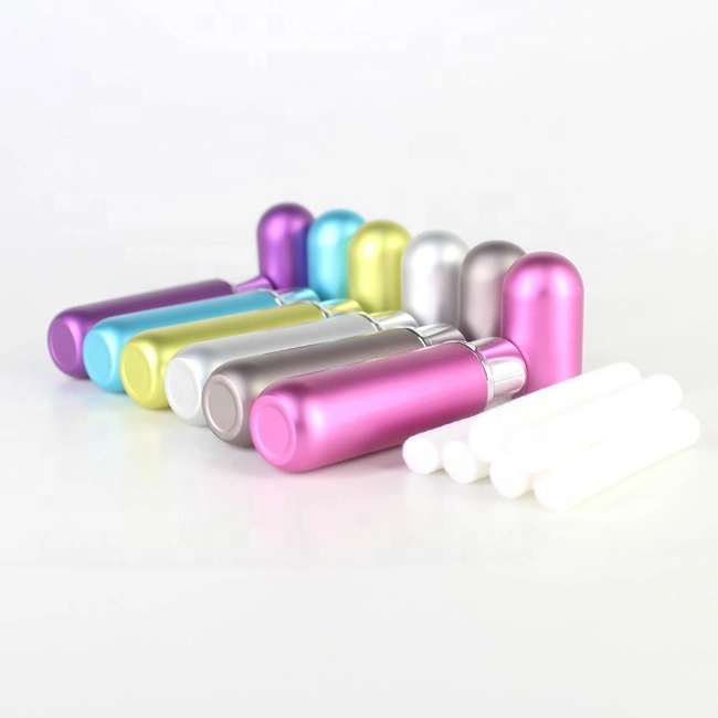 Free Sample Small MOQ Empty Aluminum Vitamin Nasal Menthol Inhaler