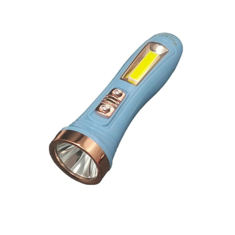 1200 mAh Lithium Battery USB Rechargeable COB Strong Light Portable Mini Flashlight