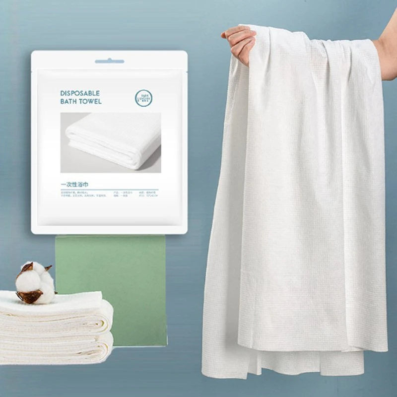 Toallas Desechables Personalized Promotional Portable Non-Woven Fabric Compressed Cotton Disposable Travel Bath Towel