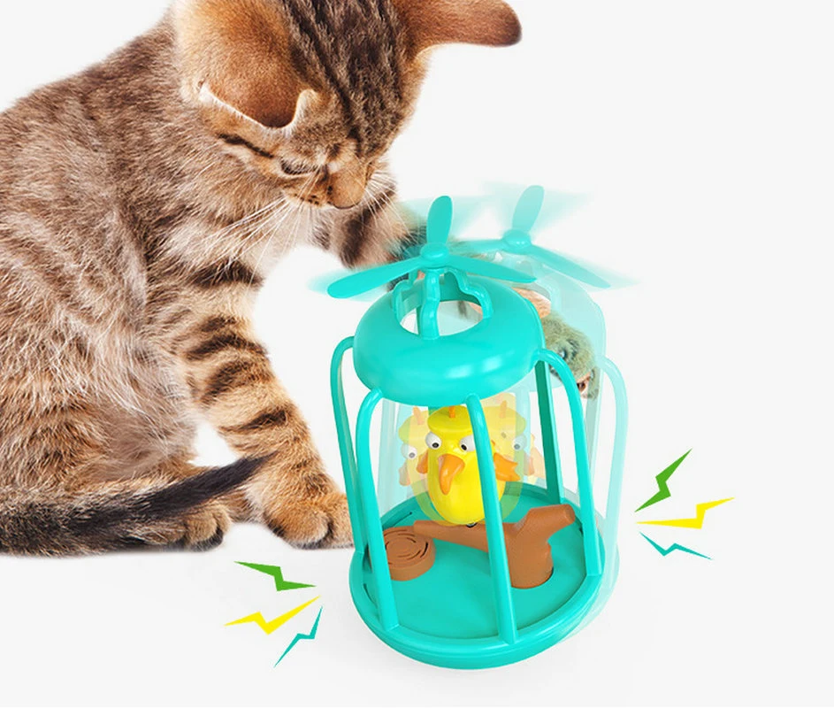 القط Toys التفاعلية بيت الطيور القلاب الحيوانات الأليفة، Cat Spring Toy Essg18690