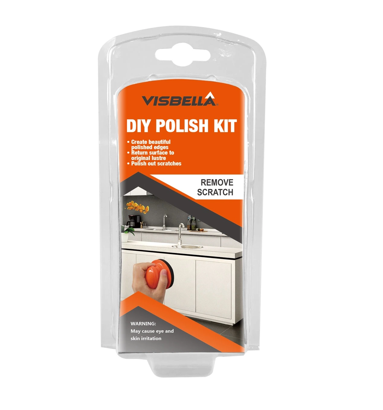 Visbella DIY Car Headlight Cleaning Headlight Restoration Kit-Blister Card