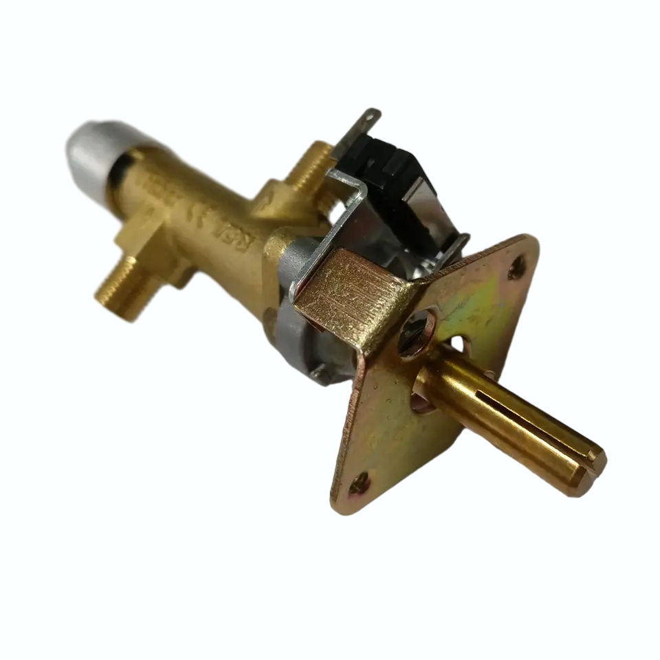 Brass Gas Valve (Replacement) for Camping Stove, Gas Ovens