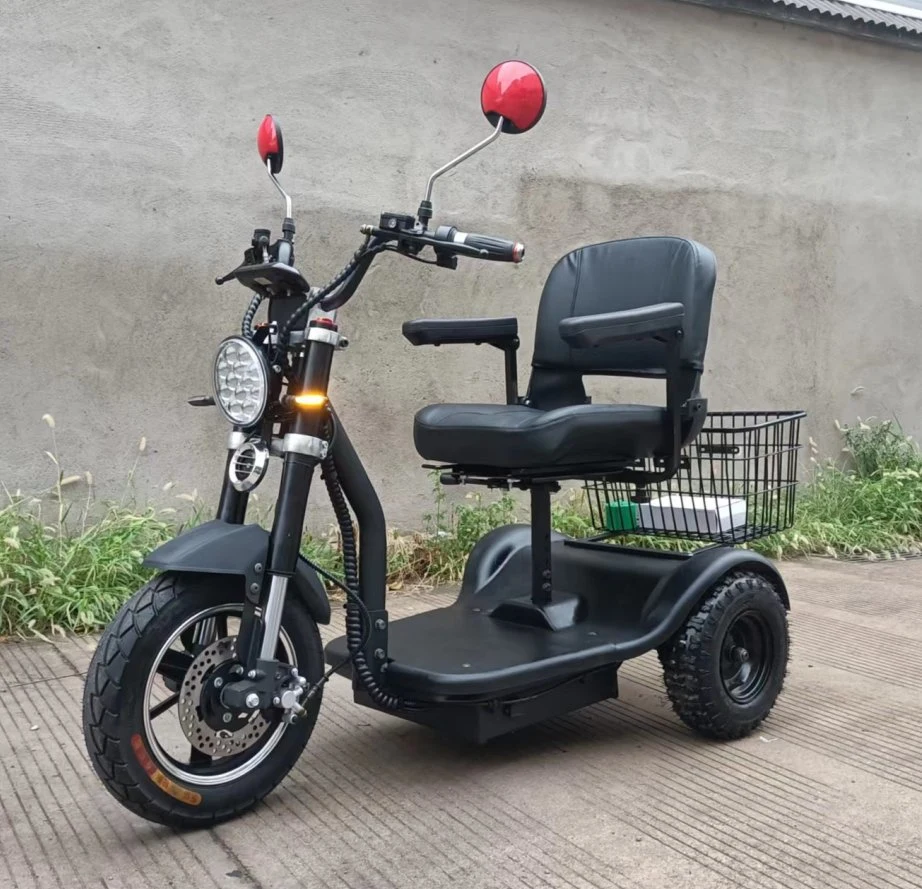 Fábrica de triciclos de 3 ruedas para scooter eléctrico. Venta de carros de carga de rueda grande para adultos.