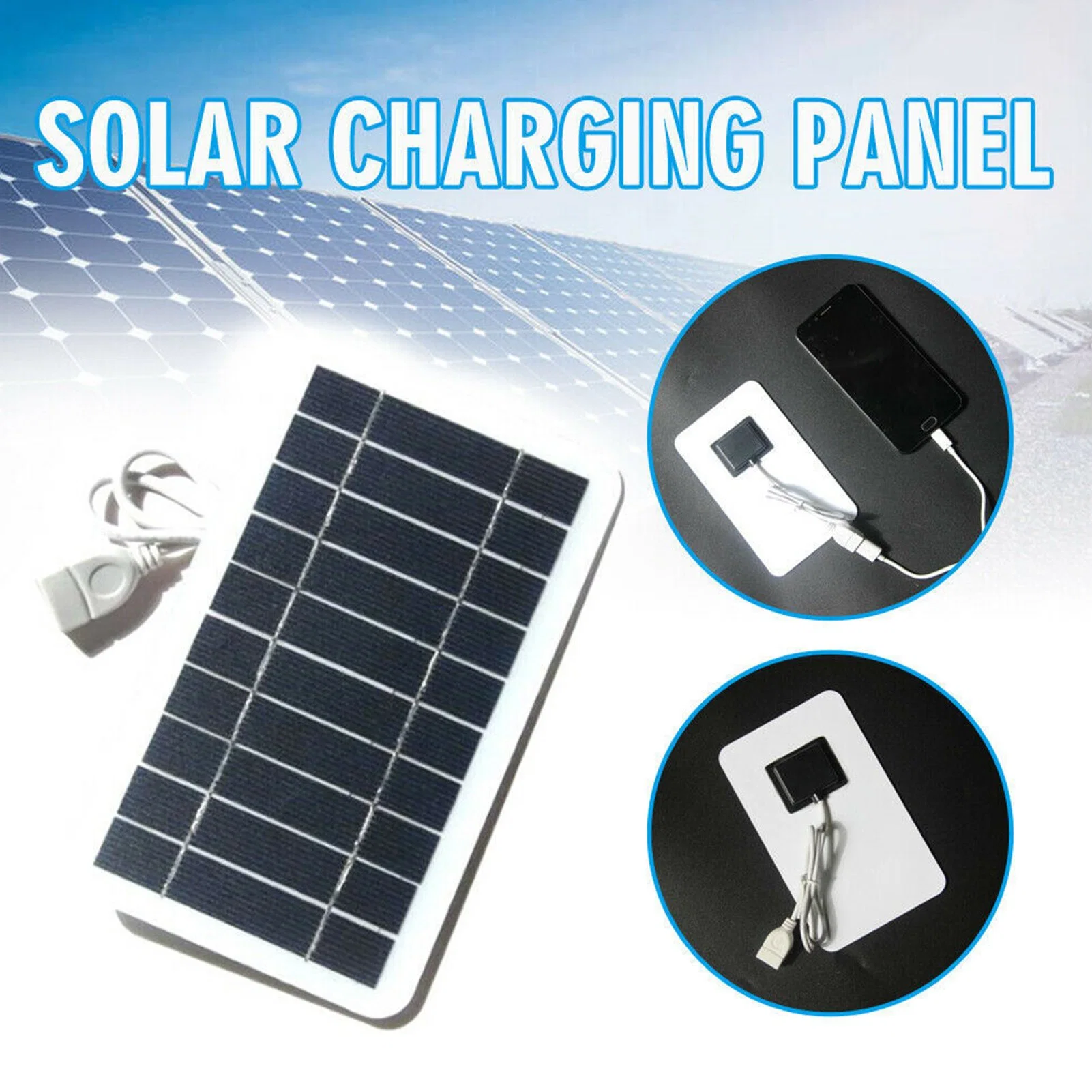 Mini Solar Panel 5V 2W DIY Solar Cells for Light Cell Phone Toy Chargers