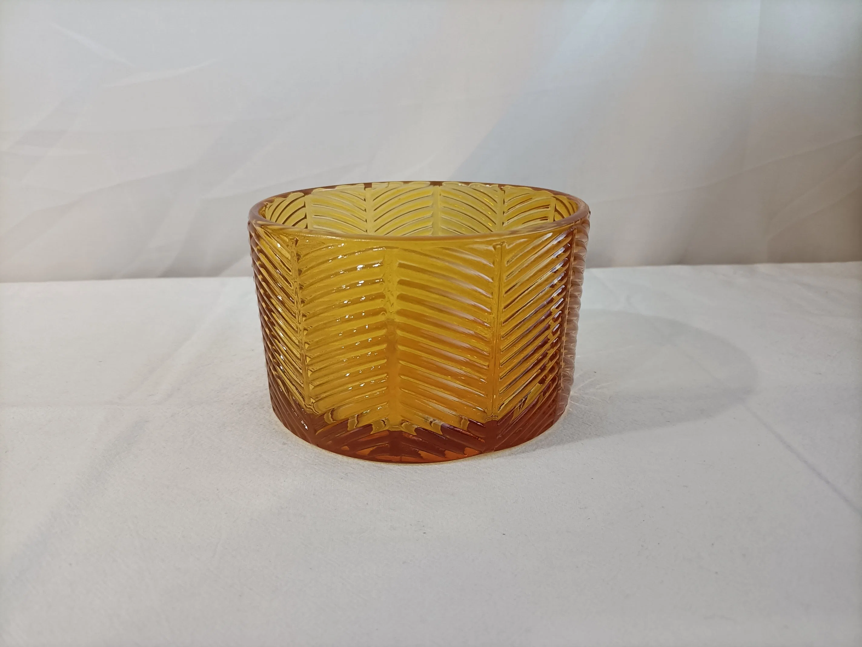 3 Size Embossed Pattern Candle Holder with Painting Color