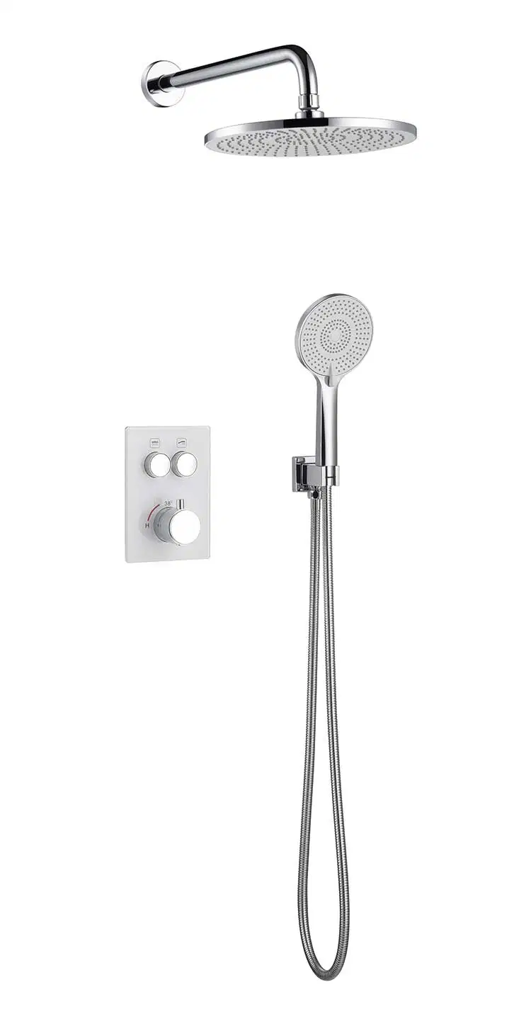 North American Design Styles Luxury Wall Concealed Gungray Finish Shower Set Mixer