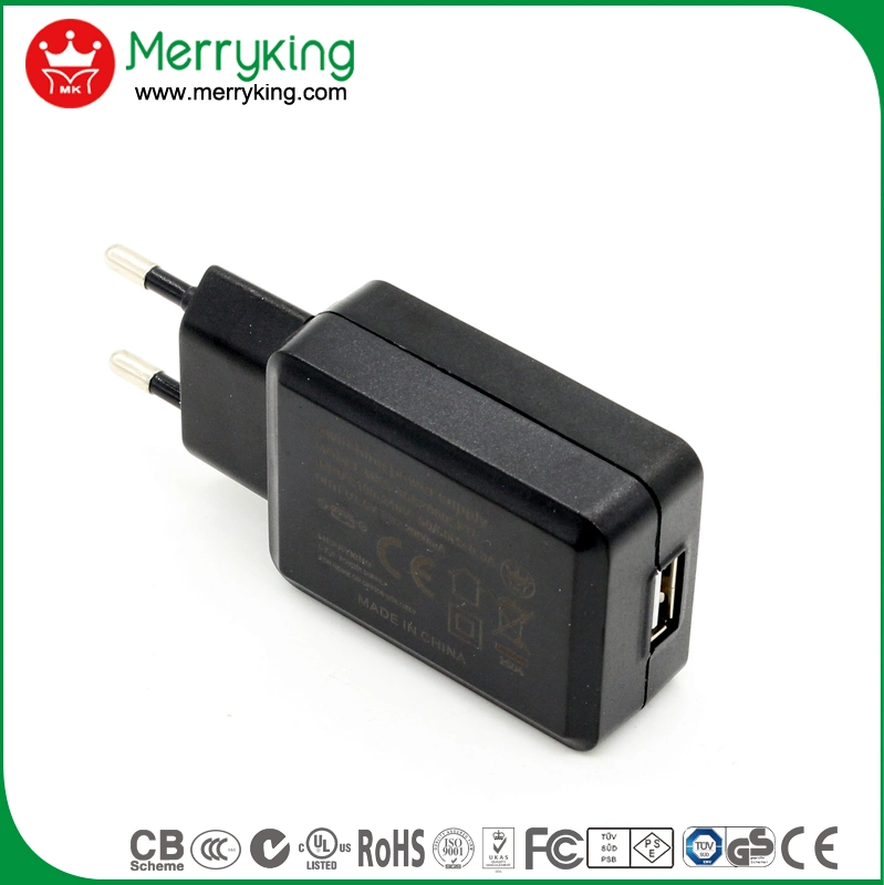 CE GS UL Kc-zertifizierter Stecker für Wandmontage, USB-Stromversorgung Adapter 5V 1A 2A USB-Ladegerät für Reisen