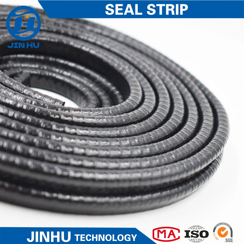 Jinhu tira de sellado de PVC flexible y flexible de borde de canal en U negro Para Auto