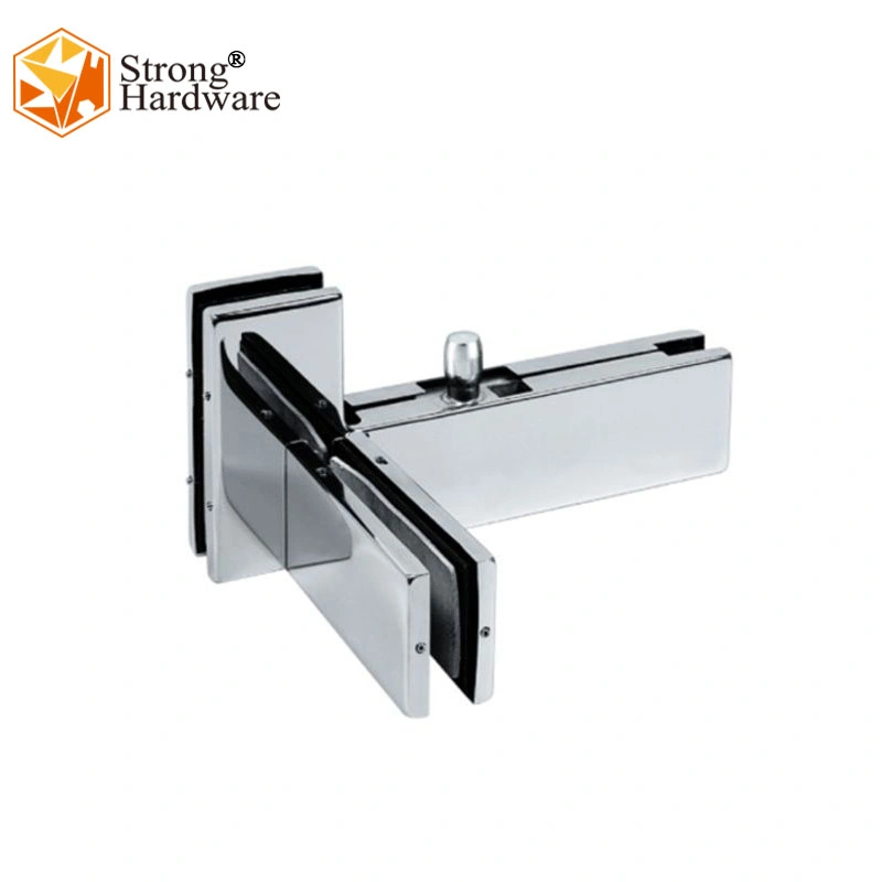 SS201 Cover Brush Nickle Three Ways Glass Door Lock Patch Fittings