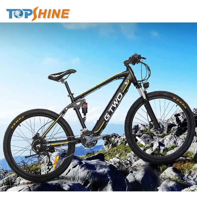 CE Approved Mountain Electric Bicycle with Removable Lithium Battery and GPS Music Odometer