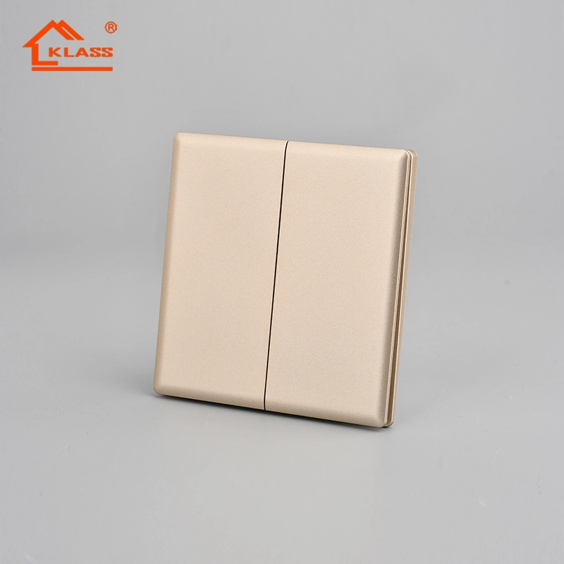 Wenzhou Switches and Socket Factory Outlet 2 Gang 2way Wall Switch Socket for Power Supply Switch Household