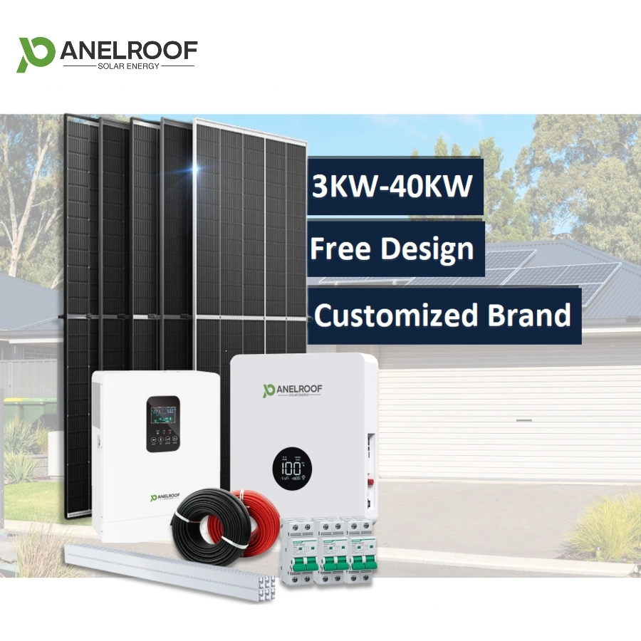 Panelroof Online WiFi Monitoring Complete 5kw off Grid Solar Storage System