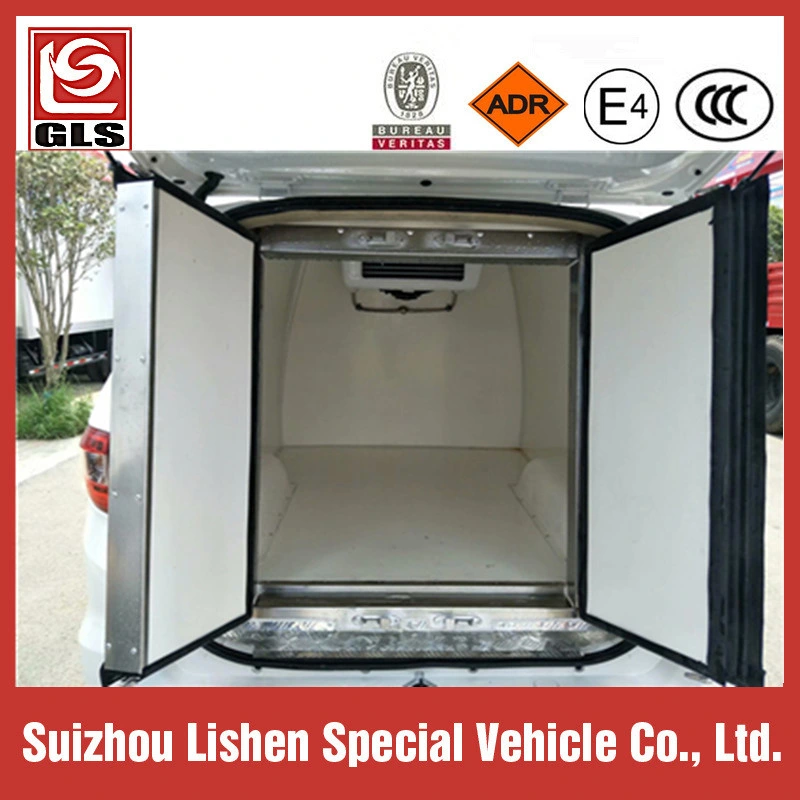 Mini Refrigerated Meat and Fish Transport Truck 1.5tons Food Frozen Car Gasoline Engine